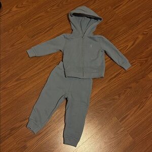 Ralph Lauren Baby Blue Sweatsuit Set